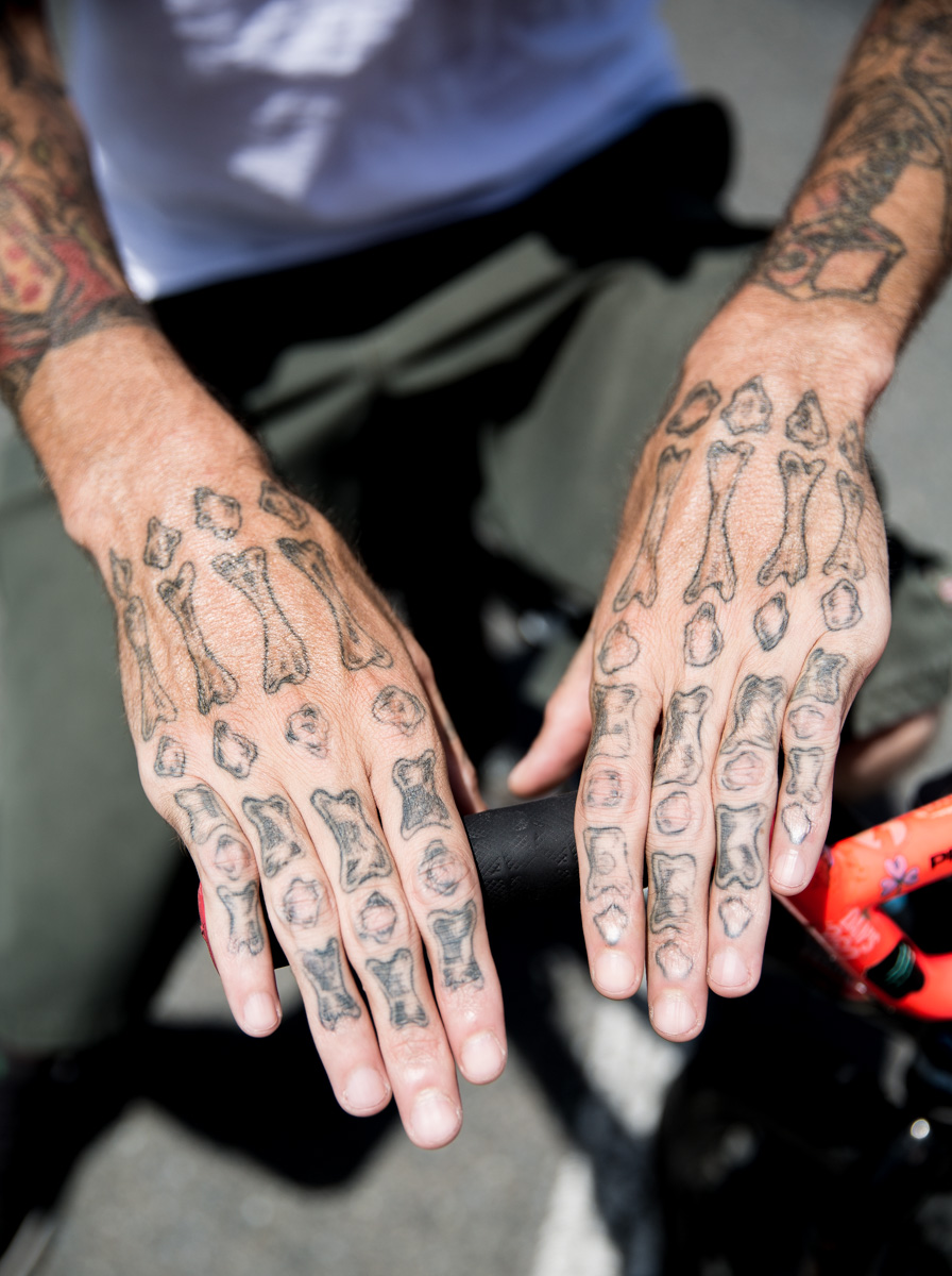 The hands of a rider